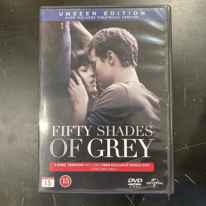 Fifty Shades Of Grey (unseen edition) 2DVD (VG+/M-) -draama/jännitys-